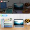 imageMarbrasse Desk Organizer and Accessories4Tier Paper Letter Tray Organizer with File HolderDesk Accessories ampamp Workspace Desktop Organizers for School Home Office Desk Supplies BlackWhite