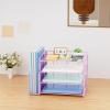 imageMarbrasse Desk Organizer and Accessories4Tier Paper Letter Tray Organizer with File HolderDesk Accessories ampamp Workspace Desktop Organizers for School Home Office Desk Supplies BlackPurple