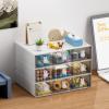 imageMarbrasse Desk Organizer with 6 Drawers 3 Tier Stackable Storage Drawers Plastic Makeup Storage Office Organizers and Storage Desk Storage Box for Office School HomeWhite  3 Drawers