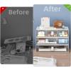 imageMarbrasse Desk Organizer with 6 Drawers 3 Tier Stackable Storage Drawers Plastic Makeup Storage Office Organizers and Storage Desk Storage Box for Office School HomeWhite  3 Drawers