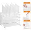 imageMarbrasse Desk Organizer with Drawer 4Tier Mesh Desk File Organizer with 5 Vertical File Holders and 2 Pen Holders Multifunction Desktop Organizer4Tier White