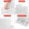 imageMarbrasse Desk Organizer with Drawer 4Tier Mesh Desk File Organizer with 5 Vertical File Holders and 2 Pen Holders Multifunction Desktop OrganizerWhite Vertical File Folder