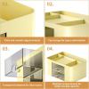 imageMarbrasse Pen Organizer with 2 Drawer MultiFunctional Pencil Holder for Desk Desk Organizers and Accessories with 5 Compartments  Drawer for Office Art Supplies WhiteYellow