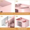 imageMarbrasse Pen Organizer with 2 Drawer MultiFunctional Pencil Holder for Desk Desk Organizers and Accessories with 5 Compartments  Drawer for Office Art Supplies WhitePink
