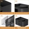 imageMarbrasse Pen Organizer with 2 Drawer MultiFunctional Pencil Holder for Desk Desk Organizers and Accessories with 5 Compartments  Drawer for Office Art Supplies WhiteBlack