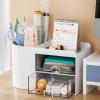 imageMarbrasse Pen Organizer with 4 Drawer MultiFunctional Pencil Holder for Desk Desk Organizers and Accessories with 4 Compartments  Drawer for Office Art Supplies WhitePen Holder 2 Drawer White03