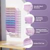 imageMarbrasse Wall File Holder 10Tier Hanging Wall File Organizer for Papers Files Clipboard ampamp Magazine Organizer Wall Mount File Holder Great for Office Home Black11 tier  Purple