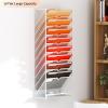 imageMarbrasse Wall File Holder 10Tier Hanging Wall File Organizer for Papers Files Clipboard ampamp Magazine Organizer Wall Mount File Holder Great for Office Home Black10Tier Wall File Organizer  white
