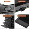 imageMarbrasse 8 Tier Desktop Literature Organizer Mesh Paper Organizer Desk Organizers File Sorter Mail Center Paper Storage Cabinet Classroom Keepers Mailbox for Office Home School BlackLiterature Organizer with Drawer7 tier