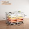 imageMarbrasse 8 Tier Desktop Literature Organizer Mesh Paper Organizer Desk Organizers File Sorter Mail Center Paper Storage Cabinet Classroom Keepers Mailbox for Office Home School BlackWhite A4 paper only  6 Tier