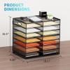 imageMarbrasse 8 Tier Desktop Literature Organizer Mesh Paper Organizer Desk Organizers File Sorter Mail Center Paper Storage Cabinet Classroom Keepers Mailbox for Office Home School BlackA4 paper only  8 tier