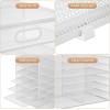 imageMarbrasse 8 Tier Desktop Literature Organizer Mesh Paper Organizer Desk Organizers File Sorter Mail Center Paper Storage Cabinet Classroom Keepers Mailbox for Office Home School BlackWhite Mesh Literature Organizer  8 Tier