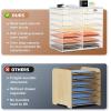 imageMarbrasse 8 Tier Desktop Literature Organizer Mesh Paper Organizer Desk Organizers File Sorter Mail Center Paper Storage Cabinet Classroom Keepers Mailbox for Office Home School BlackWhite Mesh Literature Organizer  8 Tier