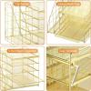 imageMarbrasse Desk Organizer with File Holder 5Tier Paper Letter Tray Organizer Mesh Desk Organizers and Accessories with Magazine Holder Desktop Organizer and Storage for Office Supplies BlackDesk Organizer File Holder NoDrawer G