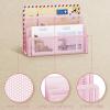 imageMarbrasse Mail Organizer for Desk 3Slot Mesh Metal Mail Holder countertop Letter Holder Office Desktop Envelope and Document Storage Rack BlackPink