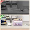 imageMarbrasse Mail Organizer for Desk 3Slot Mesh Metal Mail Holder countertop Letter Holder Office Desktop Envelope and Document Storage Rack BlackPurple