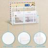 imageMarbrasse Mail Organizer for Desk 3Slot Mesh Metal Mail Holder countertop Letter Holder Office Desktop Envelope and Document Storage Rack BlackWhite