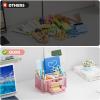 imageMarbrasse Mesh Desk Organizer Pen Organizer with 2 Drawer MultiFunctional Pencil Holder for Desk Desk Organizers and Accessories with 5 Compartments  Drawer for Office Art Supplies BlackPink