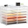 imageMarbrasse 8 Tier Desktop Literature Organizer Mesh Paper Organizer Desk Organizers File Sorter Mail Center Paper Storage Cabinet Classroom Keepers Mailbox for Office Home School BlackWhite A4 paper only  6 Tier