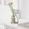 imageMarbrasse Desktop Glass Planter Hydroponics VasePlanter Bulb Vase with Holder for Home DecorationModern Creative Cat Plant Terrarium Stand Scindapsus Container Lovely CatA101shuipei003