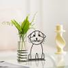 imageMarbrasse Desktop Glass Planter Hydroponics VasePlanter Bulb Vase with Holder for Home DecorationModern Creative Cat Plant Terrarium Stand Scindapsus Container Lovely CatA101shuipei001