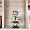 imageMarbrasse Desktop Glass Planter Hydroponics VasePlanter Bulb Vase with Holder for Home DecorationModern Creative Cat Plant Terrarium Stand Scindapsus Container Lovely CatJklw30816