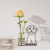 imageMarbrasse Desktop Glass Planter Hydroponics VasePlanter Bulb Vase with Holder for Home DecorationModern Creative Cat Plant Terrarium Stand Scindapsus Container Lovely CatA101shuipei001