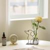 imageMarbrasse Desktop Glass Planter Hydroponics VasePlanter Bulb Vase with Holder for Home DecorationModern Creative Cat Plant Terrarium Stand Scindapsus Container Lovely CatA101shuipei002
