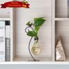 imageMarbrasse Desktop Glass Vase Creative Bird with Heart Planter Vase Glass Vases for Plants Plant Terrarium Stand for Modern Office Home DecorationsBulb Vase