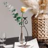 imageMarbrasse Desktop Glass Vase Creative Bird with Heart Planter Vase Glass Vases for Plants Plant Terrarium Stand for Modern Office Home DecorationsWater Drop Vase