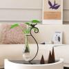 imageMarbrasse Desktop Glass Vase Creative Bird with Heart Planter Vase Glass Vases for Plants Plant Terrarium Stand for Modern Office Home DecorationsWater Drop Vase