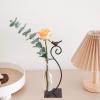 imageMarbrasse Desktop Glass Vase Creative Bird with Heart Planter Vase Glass Vases for Plants Plant Terrarium Stand for Modern Office Home DecorationsWater Drop Vase