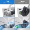 imageMarbarsse Bathroom Toilet Bowl Brush and Holder Curved Design Toilet Brush for Deep Cleaning Under Rim Best Toilet Brush Set Easy Handy CompactToilet BowlCleaner Brush for Bathroom 1 Pack2 Pack Round
