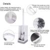 imageMarbarsse Bathroom Toilet Bowl Brush and Holder Curved Design Toilet Brush for Deep Cleaning Under Rim Best Toilet Brush Set Easy Handy CompactToilet BowlCleaner Brush for Bathroom 1 Pack2 Pack