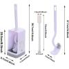 imageMarbarsse Bathroom Toilet Bowl Brush and Holder Curved Design Toilet Brush for Deep Cleaning Under Rim Best Toilet Brush Set Easy Handy CompactToilet BowlCleaner Brush for Bathroom 1 Pack1 Pack