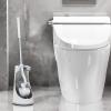 imageMarbarsse Bathroom Toilet Bowl Brush and Holder Curved Design Toilet Brush for Deep Cleaning Under Rim Best Toilet Brush Set Easy Handy CompactToilet BowlCleaner Brush for Bathroom 1 Pack2 Pack Round