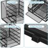 imageMarbrasse Desk Organizers and Accessories 5Tier Paper Letter Tray Organizer with File Holder Mesh File Organizer for Desk Office Desk Accessories ampamp Organization for Supplies BlackBlack