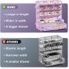 imageMarbrasse Larger Mesh Desk Organizer with Drawer MultiFunctional Pen Pencil Holder Easy Assembly Desk Organizers and Accessories for Office Art Supplies BlackPurple