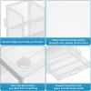 imageMarbrasse Larger Mesh Desk Organizer with Drawer MultiFunctional Pen Pencil Holder Easy Assembly Desk Organizers and Accessories for Office Art Supplies BlackWhite