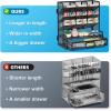 imageMarbrasse Larger Mesh Desk Organizer with Drawer MultiFunctional Pen Pencil Holder Easy Assembly Desk Organizers and Accessories for Office Art Supplies BlackBlack