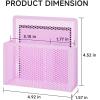 imageMagnetic Dry Erase Marker Holder Mesh Pen Holder for WhiteboardMagnet Pencil Organizer Storage for Refrigerator Locker Accessories Organizer for Home School and OfficeBlackPurple