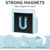 imageMagnetic Dry Erase Marker Holder Mesh Pen Holder for WhiteboardMagnet Pencil Organizer Storage for Refrigerator Locker Accessories Organizer for Home School and OfficeBlackBlue
