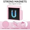 imageMagnetic Dry Erase Marker Holder Mesh Pen Holder for WhiteboardMagnet Pencil Organizer Storage for Refrigerator Locker Accessories Organizer for Home School and OfficeBlackPink