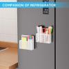 imageMagnetic Dry Erase Marker Holder Mesh Pen Holder for WhiteboardMagnet Pencil Organizer Storage for Refrigerator Locker Accessories Organizer for Home School and OfficeBlackWhite