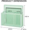 imageMagnetic Dry Erase Marker Holder Mesh Pen Holder for WhiteboardMagnet Pencil Organizer Storage for Refrigerator Locker Accessories Organizer for Home School and OfficeBlackGreen