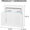imageMagnetic Dry Erase Marker Holder Mesh Pen Holder for WhiteboardMagnet Pencil Organizer Storage for Refrigerator Locker Accessories Organizer for Home School and OfficeBlackWhite