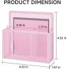 imageMagnetic Dry Erase Marker Holder Mesh Pen Holder for WhiteboardMagnet Pencil Organizer Storage for Refrigerator Locker Accessories Organizer for Home School and OfficeBlackPink