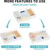 imageMarbrasse 2 Pack Desk Drawer Organizer Mesh Drawer Organizer Tray with 8 Adjustable Compartments Desk Organizers and Accessories 5 Dividers Drawer for Office Supplies Makeup ampamp Vanity BlackWhite