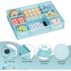 imageMarbrasse 2 Pack Desk Drawer Organizer Mesh Drawer Organizer Tray with 8 Adjustable Compartments Desk Organizers and Accessories 5 Dividers Drawer for Office Supplies Makeup ampamp Vanity BlackBlue