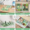 imageMarbrasse 2 Pack Desk Drawer Organizer Mesh Drawer Organizer Tray with 8 Adjustable Compartments Desk Organizers and Accessories 5 Dividers Drawer for Office Supplies Makeup ampamp Vanity BlackGreen